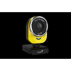 Веб-камера Genius QCam 6000 желтая Yellow new package, 1080p Full HD, Mic, 360°, универсальное мониторное крепление, гнездо для штатива