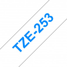  Brother НаклейкаламинированнаяTZe-253(24ммсинийшрифтнабеломфоне,8м)