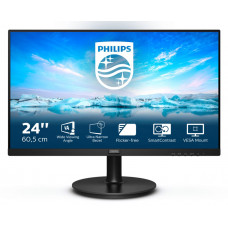 Монитор Philips 241V8L (00/01) LCD 23.8" [16:9] 1920х1080(FHD) VA, nonGLARE, 75 Hz, 250 cd/m2, H178°/V178°, 3000:1, 16.7M, 4ms, VGA, HDMI, Tilt, 3Y, Black