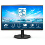 Монитор Philips 241V8L (00/01) LCD 23.8" [16:9] 1920х1080(FHD) VA, nonGLARE, 75 Hz, 250 cd/m2, H178°/V178°, 3000:1, 16.7M, 4ms, VGA, HDMI, Tilt, 3Y, Black