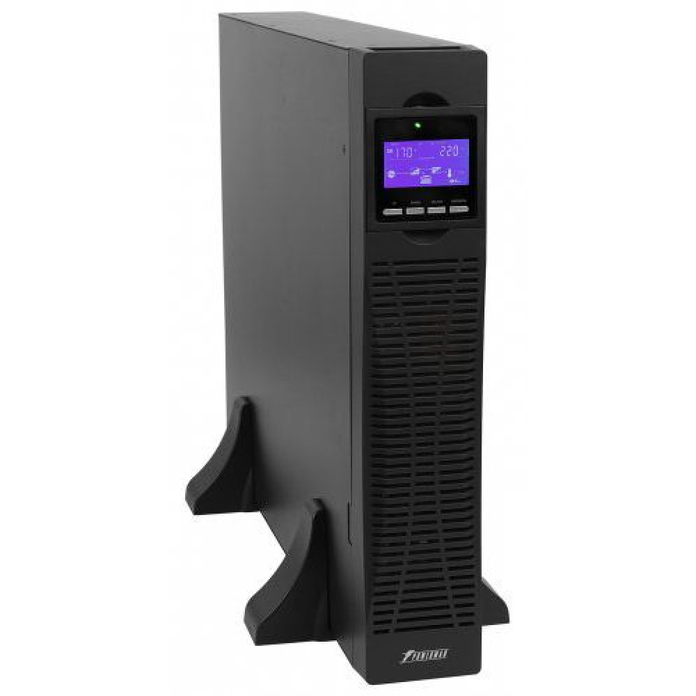 ИБП POWERMAN Online 1000 RT, LCD, двойного преобразования, 1000ВА, 900Вт, 8 розеток IEC 60320 C13, защита от КЗ, импульсных всплесков сети, перегрузки, разряда и перезаряда батареи, RJ11 RJ45, USB, RS232, SNMP, EPO. Сертификаты ISO 9001, ЕАС. Габариты P