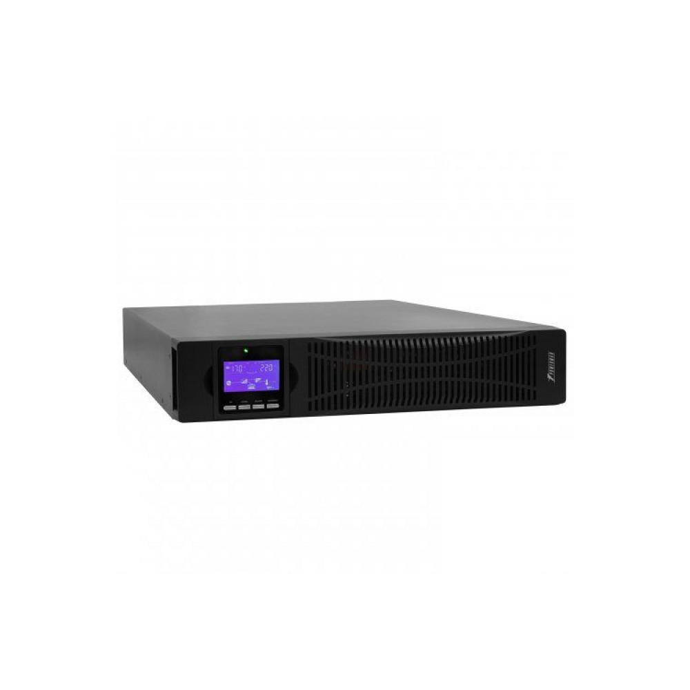 ИБП POWERMAN Online 1000 RT, LCD, двойного преобразования, 1000ВА, 900Вт, 8 розеток IEC 60320 C13, защита от КЗ, импульсных всплесков сети, перегрузки, разряда и перезаряда батареи, RJ11 RJ45, USB, RS232, SNMP, EPO. Сертификаты ISO 9001, ЕАС. Габариты P