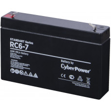 Аккумуляторная батарея SS CyberPower RC 6-7  6 В 7 Ач Cyberpower Батарея аккумуляторная для ИБП CyberPower Standart series RС 6-7