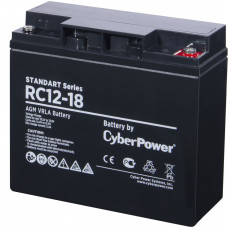 Аккумуляторная батарея SS CyberPower RC 12-18  12 В 18 Ач Cyberpower Батарея аккумуляторная для ИБП CyberPower Standart series RС 12-18