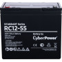 Аккумуляторная батарея SS CyberPower RC 12-55  12 В 55 Ач Cyberpower Батарея аккумуляторная для ИБП CyberPower Standart series RС 12-55
