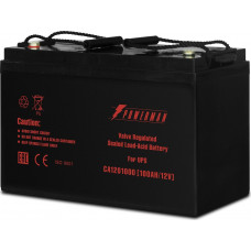 Батарея POWERMAN Battery CA121000, напряжение 12В, емкость 100Ач, макс. ток разряда 800А, макс. ток заряда 30А, свинцово-кислотная типа AGM, тип клемм М2, ДШВ 329172215, 27.7 кг. POWERMAN Powerman CA121000UPS