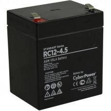 Аккумуляторная батарея SS CyberPower RC 12-4.5  12 В 4,5 Ач Cyberpower Батарея аккумуляторная для ИБП CyberPower Standart series RС 12-4.5
