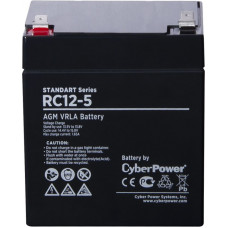 Аккумуляторная батарея SS CyberPower RC 12-5  12 В 5 Ач Cyberpower Батарея аккумуляторная для ИБП CyberPower Standart series RС 12-5