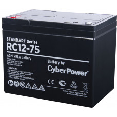 Аккумуляторная батарея SS CyberPower RC 12-75  12 В 75 Ач Cyberpower Батарея аккумуляторная для ИБП CyberPower Standart series RС 12-75