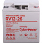 Аккумуляторная батарея PS CyberPower RV 12-26  12 В 26 Ач Cyberpower Батарея аккумуляторная для ИБП CyberPower Professional series RV 12-26