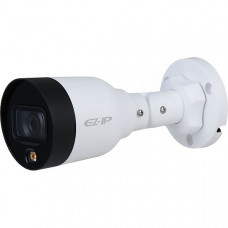 Видеокамера IP цилиндрическая, 12.7" 2 Мп КМОП  25 кс, Full Color, 15м LED-подсветка, 0.005 Лк F1.6, объектив 2.8 мм, DWDR, 3D DNR, H.265+H.265H.264H.264+, 2 потока, Детекция движения, IP67, металл+пластик, -40+60C Dahua Видеокамера IP уличная цилиндр