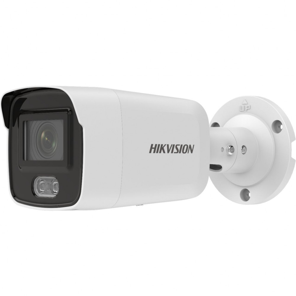 4 Мп уличная цилиндрическая IP-камера Hikvision DS-2CD2047G2-LU(C)(4mm) с LED-подсветкой до 40 м и технологией AcuSense, объектив 4 мм, угол обзора 94°, 0.0005 Лк F1.0, сжатие H.265/H.265+/H.264/H.264+/MJPEG, тройной поток, разрешение 2688x1520, 25 к/с, W