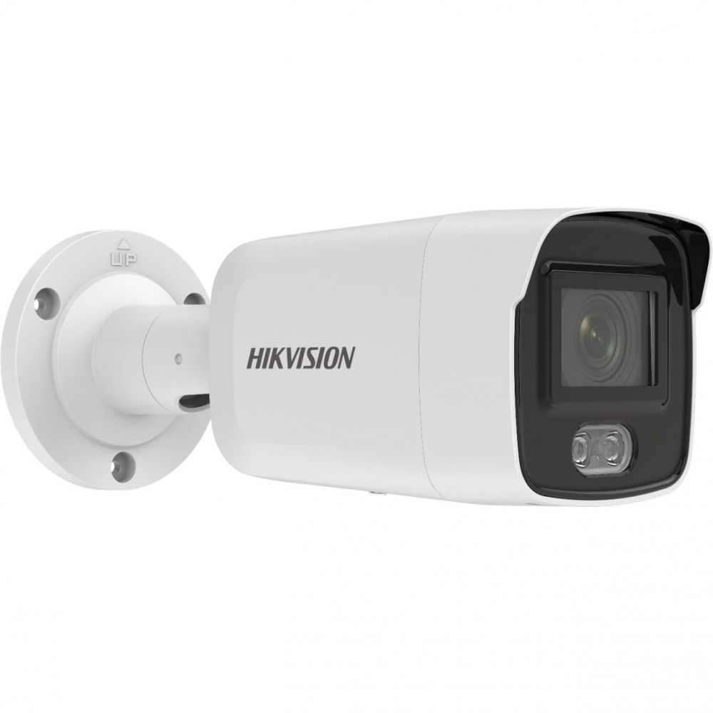 4 Мп уличная цилиндрическая IP-камера Hikvision DS-2CD2047G2-LU(C)(4mm) с LED-подсветкой до 40 м и технологией AcuSense, объектив 4 мм, угол обзора 94°, 0.0005 Лк F1.0, сжатие H.265/H.265+/H.264/H.264+/MJPEG, тройной поток, разрешение 2688x1520, 25 к/с, W