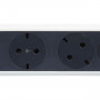 Удлинитель с поворотным основанием серии "Комфорт" 4 x 2К+З с кабелем 1,5 м., цвет бело-черный Legrand 694529