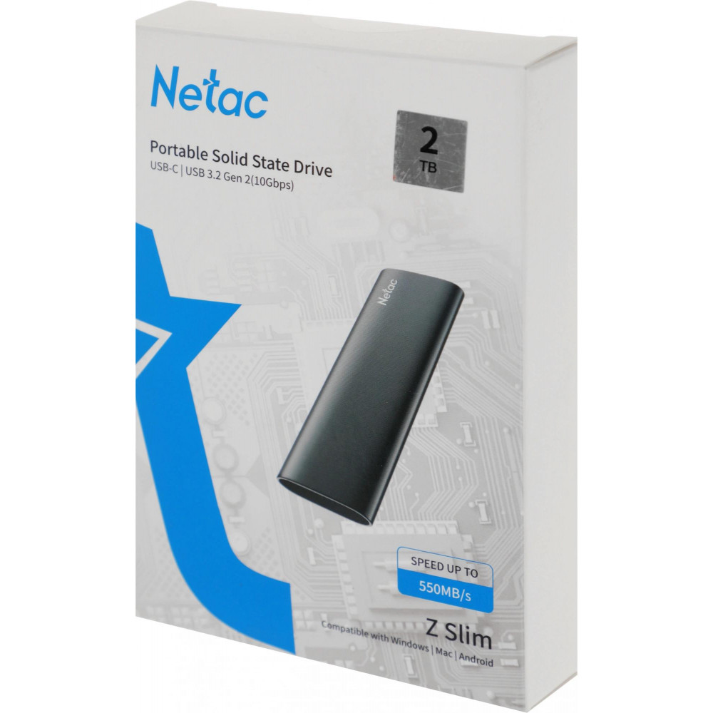 Накопитель SSD Netac NT01ZSLIM-002T-32BK