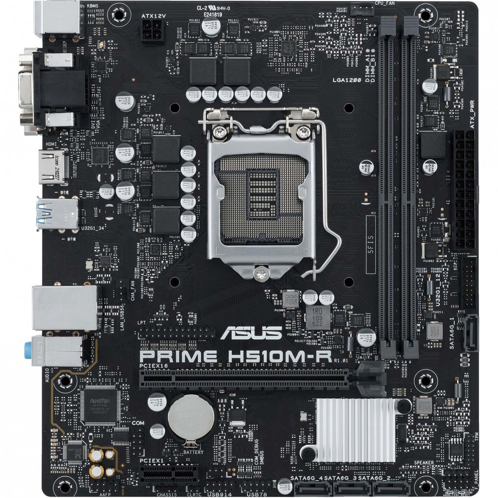 Материнская плата ASUS PRIME H510M-R-SI (90MB18C0-M0ECY0)
