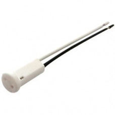 Ecola base G4 патрон керамический круглый торцевой с проводами 2*8cm (1 из уп. по  10)