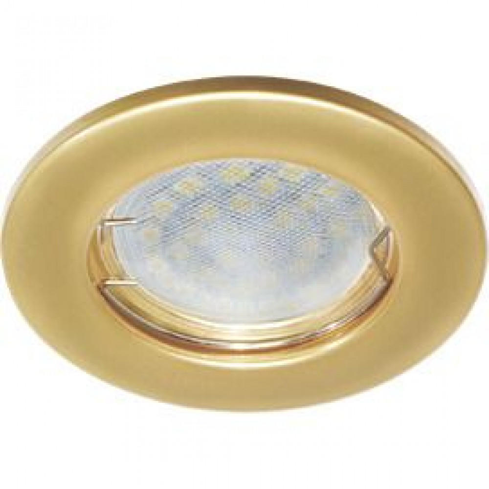 Ecola Light MR16 DL90 GU5.3 Встраиваемый светильник, плоский, перламутровое золото, 30x80 (вырез 74 мм) FN1611EFY
