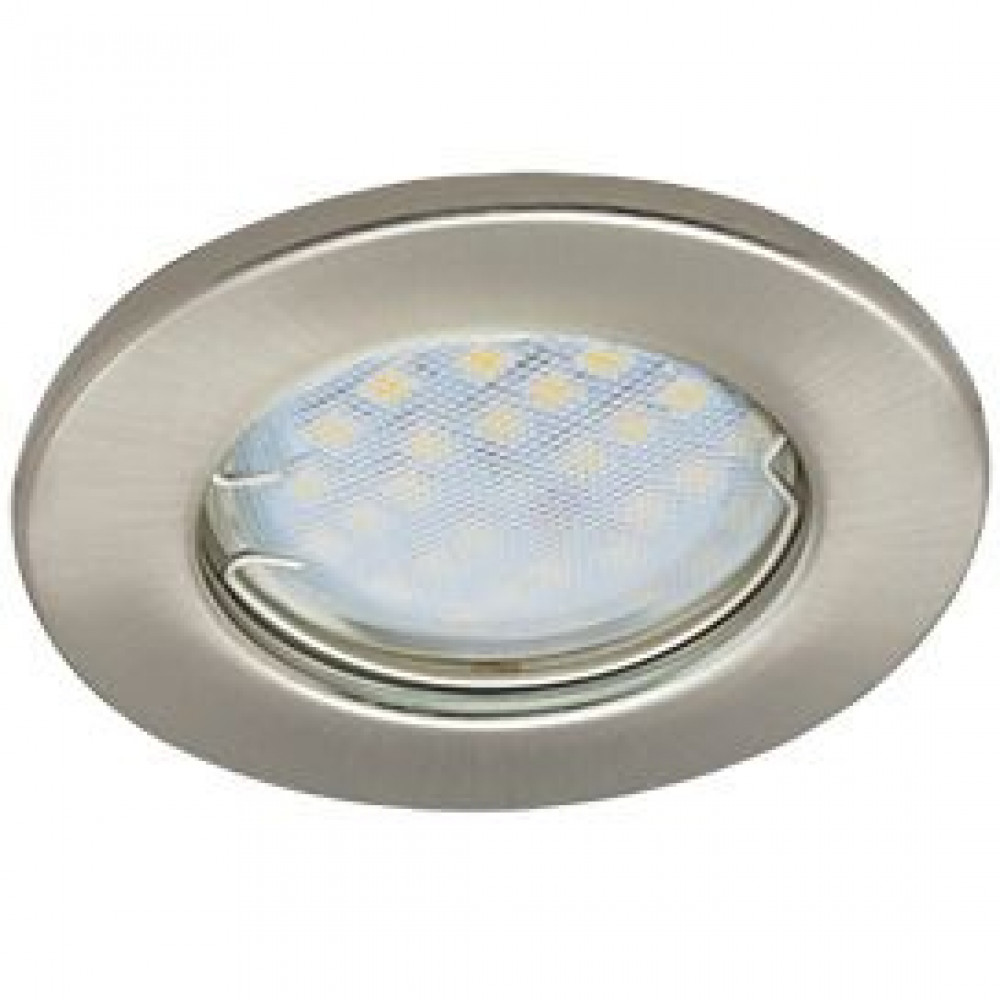 Ecola Light MR16 DL90 GU5.3 Встраиваемый светильник, Сатин-Хром, 30x80, 2 шт. (код FS1621EFY)
