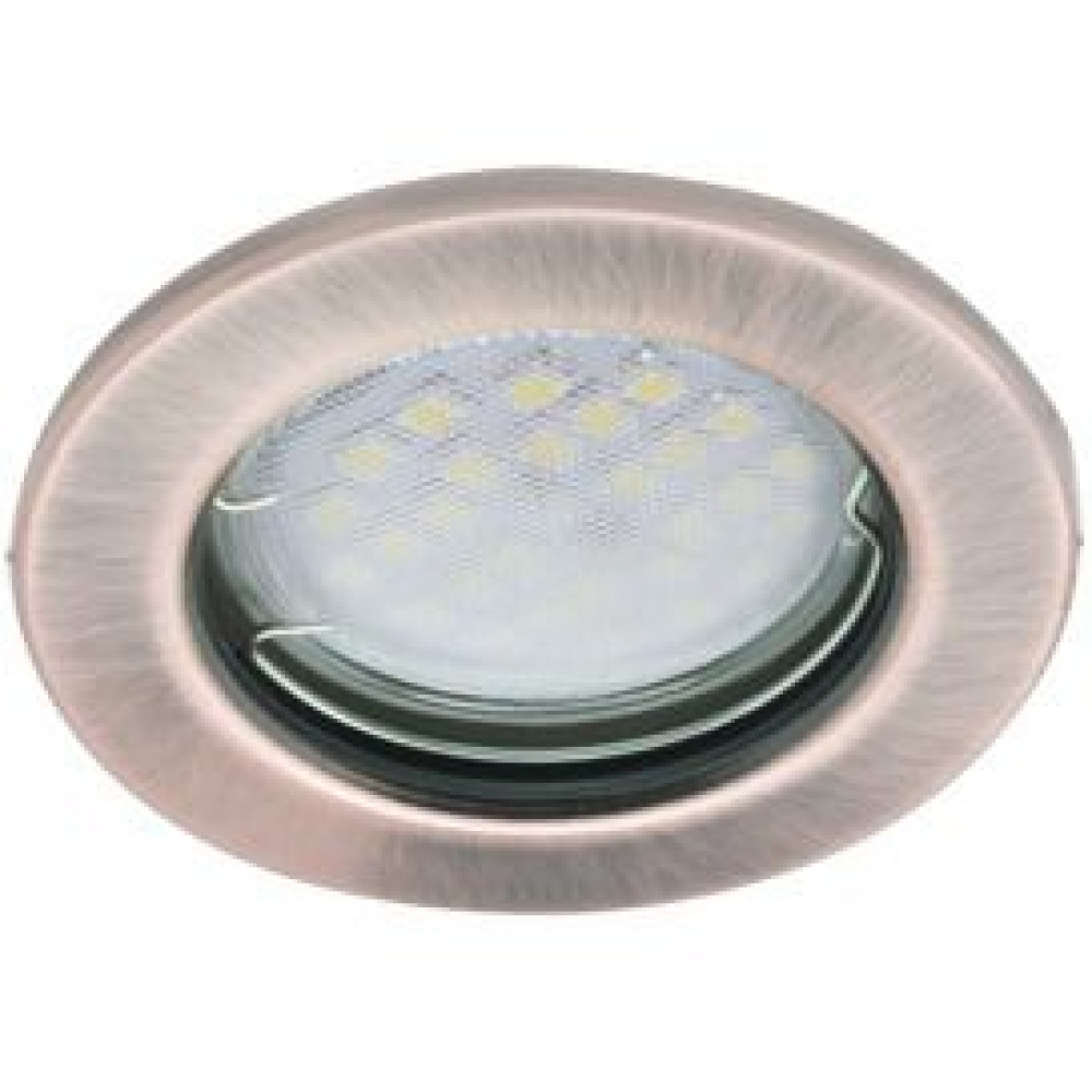 Ecola Light MR16 DL90 GU5.3 Встраиваемый светильник плоский Черненая медь 30x80 (кd74) FA1611EFY
