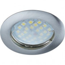 Ecola MR16 DL100 GU5.3 Светильник встраиваемый литой Сатин-Хром 24x75 FN1601EFF

