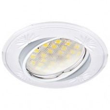 Ecola MR16 DL21 GU5.3 Встраиваемый литой поворотный светильник с искрящейся гравировкой 