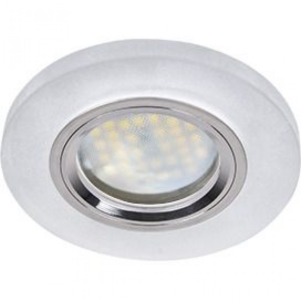 Ecola MR16 DL1650 GU5.3 Glass Стекло Круг Матовое/Хром 25x95 (KD74) FN1650EFF
