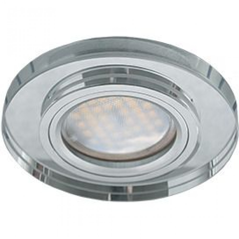Ecola MR16 DL1650 GU5.3 Glass Стекло Круг Хром/Хром 25x95 (KD74) FC1650EFF

