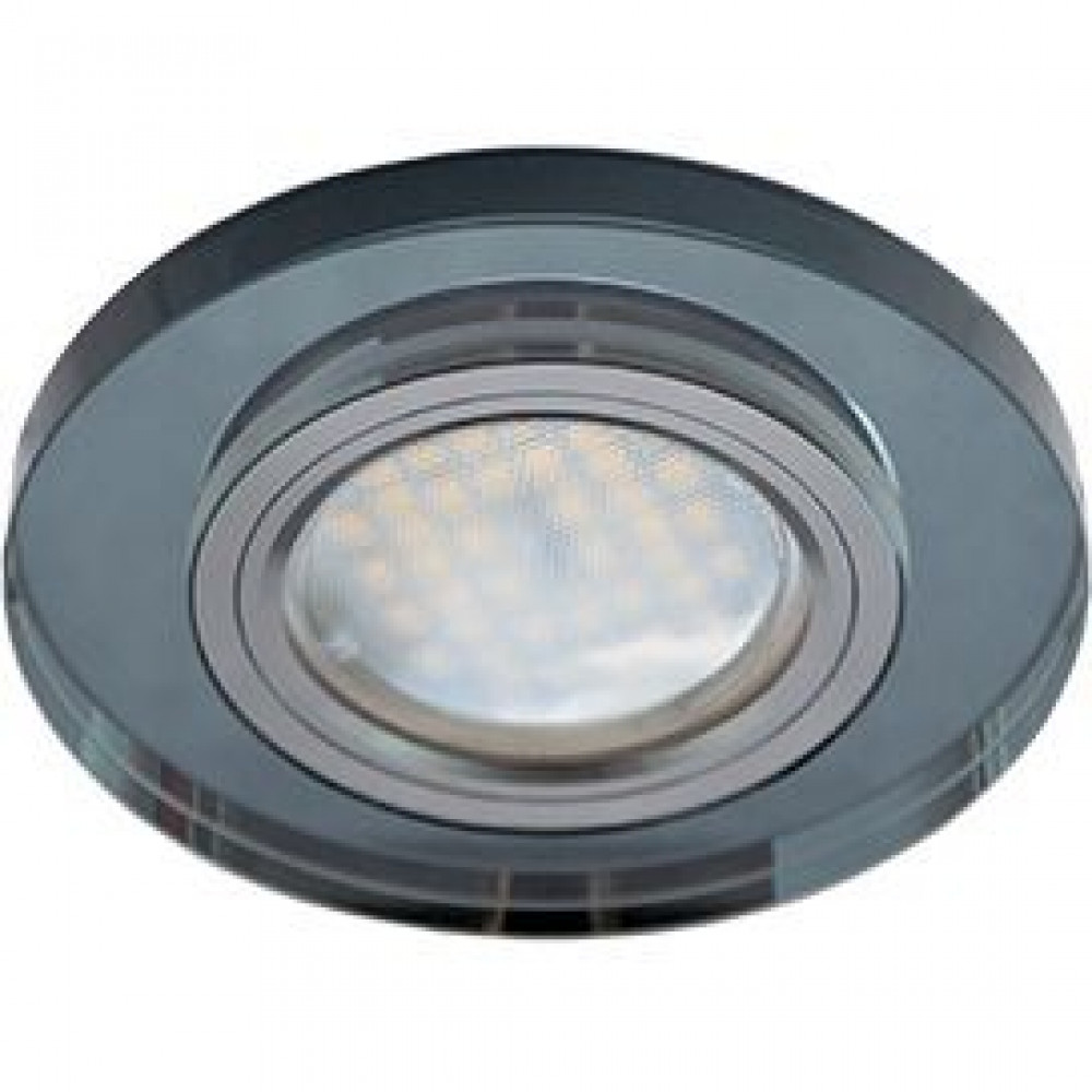 Ecola MR16 DL1650 GU5.3 Glass Стекло Круг Черный/Черный хром 25x95 (KD74) FB1650EFF
