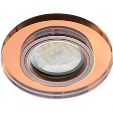 Ecola MR16 DL1650 GU5.3 Glass Стекло Круг Янтарь/Черненая медь 25x95 (кd74) FA1650EFF
