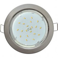 Ecola GX53 H4 Downlight without reflector_satin chrome (светильник) 38x106 (к+)