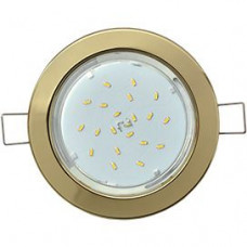 Ecola Light GX53-H6 светильник металл. встраиваемый плоский золото 101x16