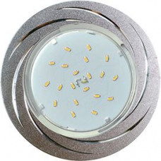 Ecola GX53 H4 DL5386 встраиваемый светильник без рефлектора Вихрь матовый хром/алюминий 20x110 (к+) FC5386ECB
