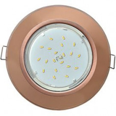 Ecola GX53 H4 5310 Glass Стекло Круг Черненая Медь-Янтарь 38x126 (к+) FA53RNECH
