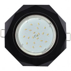 Ecola GX53 H4 5312 Glass Стекло 8-угольник с прямыми гранями, черный хром/черный, 38x133 (к+) FP538AECH
