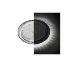 Ecola GX53 H4 LD5300 светильник встраив. без рефл. с подсветкой Сатин хром 48x106 (к+)
