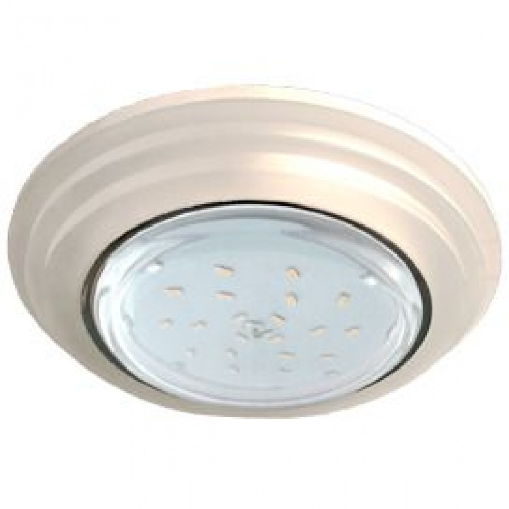 Ecola GX53 H4 LD5314 Glass Стекло Круг со ступеньками с подсветкой хром-матовый 38x120 (к+) SL53RSECH
