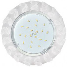 Ecola GX53 H4 5361 Glass Круг с крупными матовыми стразами Елочка, матовый фон, центральная часть хром, 54x120 мм (к+) FM53RNECB
