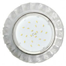 Ecola GX53 H4 5361 Glass Круг с матовыми стразами Конус/фон матовый/центр хром 52x120 (к+) FN53RGEFB
