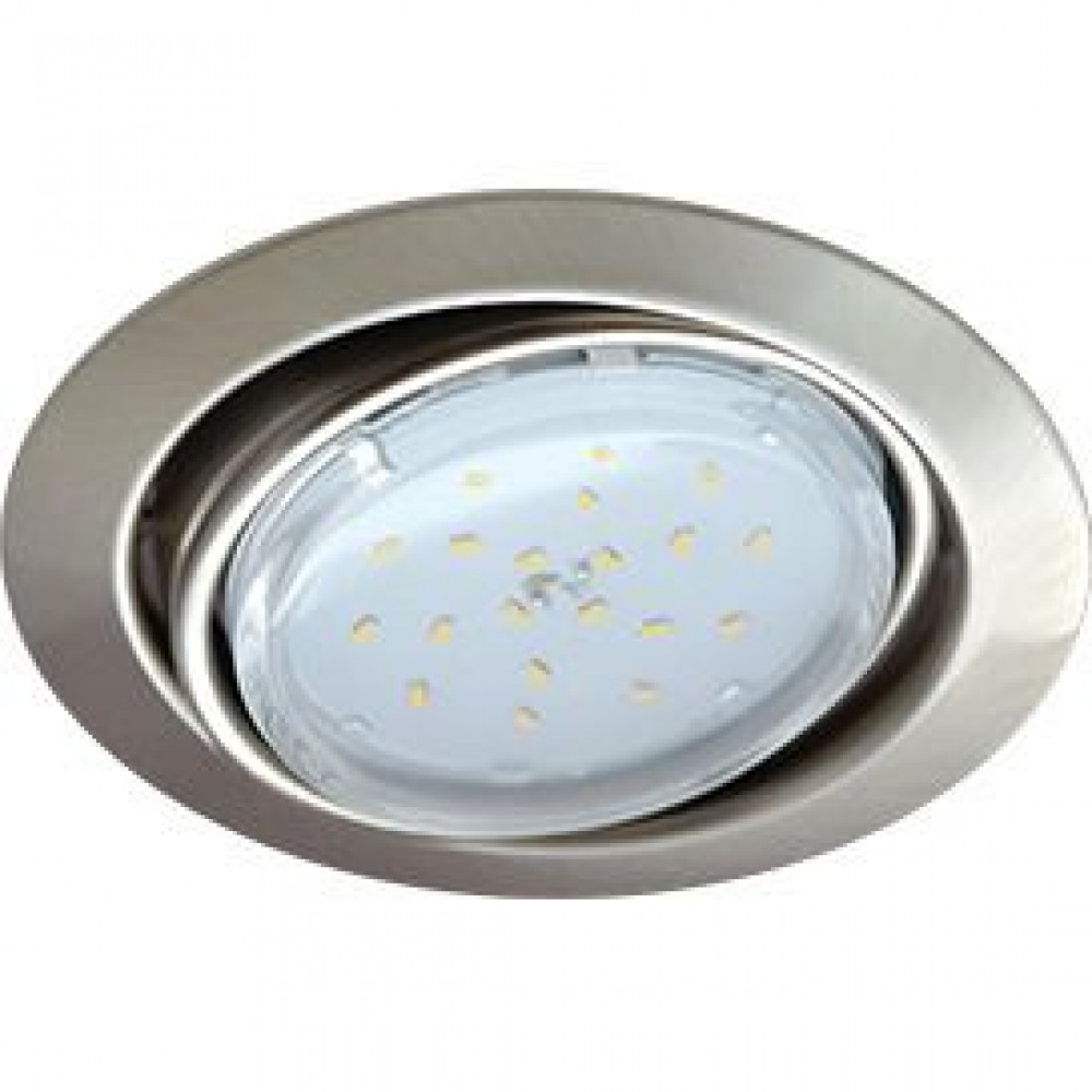 Ecola GX53 FT9073 Встраиваемый Поворотный Светильник Сатин-Хром 40x120 FS5390ECB
