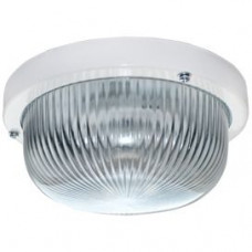 Ecola Light GX53 LED ДПП (DPP) 03-7-001 светильник Круг накладной IP65 1*GX53 прозр. стекло белый 185х185х85