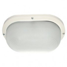 Ecola Light GX53 LED ДПП 03-9-102 светильник Овал накладной IP65 2*GX53 матовое стекло белый 280х175х105