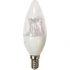 Ecola candle   LED Premium  8,0W 220V  E14 2700K прозрачная свеча  с линзой (композит) 105x37