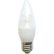 Ecola candle   LED Premium  8,0W 220V  E27 2700K прозрачная свеча с линзой (композит) 105x37