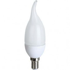 Ecola candle   LED Premium  8,0W 220V E14 4000K свеча на ветру (композит) 129x37