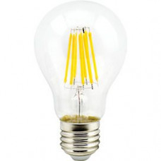 Ecola classic   LED Premium 10,0W A60 220-240V E27 4000K 360° filament прозр. нитевидная (Ra 80, 100 Lm/W, КП=0) 105x60