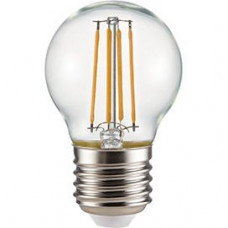 Ecola globe   LED Premium  6,0W G45 220V E27 2700K 360° filament прозр. нитевидный шар (Ra 80, 100 Lm/W, КП=0) 68х45