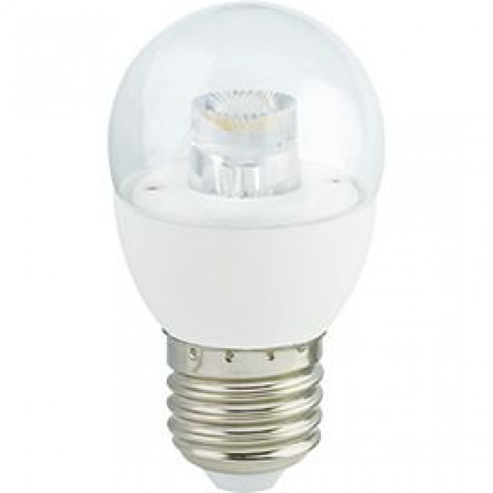 Ecola Globe LED Premium 7.0W G45 220V E27 4000K Прозрачный Шар с Линзой Композит 75x45 K7FV70ELC
