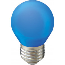 Ecola globe   LED color  2,0W G45 220V E27 Blue шар Синий матовая колба 70x45