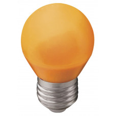 Ecola globe   LED color  2,0W G45 220V E27 Orange шар Оранжевый матовая колба 70x45